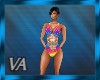 Hearts Swimsuit rainbow
