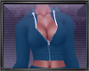 Tuscan Teal Crop Hoodie