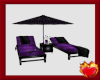 Purple Party Loungers
