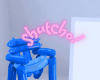 Aqua Blue Balloon Chair