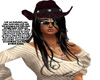 stylish cowgirl hat 