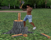 wood cutting animated