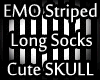 EMO striped Long Socks 2