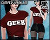 [K] geek girl top