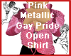 Gay Pride PINK OpenShirt