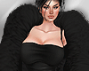 ⓨBlack Fur Long Coat