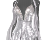 NYE Gown Silver Sparkle
