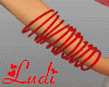 Red bracelet livens up