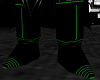 green&black boots