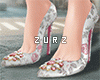 🤍Floral Heels