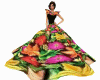 ch)mexican floral dress 