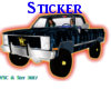 Blue Truck Sticker