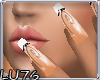 LU Peach custom Nails