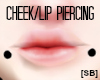 Black Lip piercing (F)