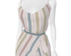 Pastel Stripe Belt Dress