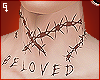 g. BELOVED Neck Tattoo