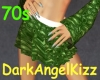 !70s Retro Skirt ~ Green