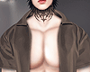 金 Open Brown Shirt
