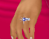 D Sapphire Wedding Ring