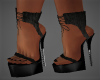 Black Denim Heels