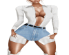 Sassy jean shorts + top