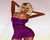 Purple Knitted Dress