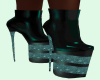Green bling boots