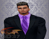 blk suit purp shirt