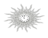 Silver wall Clock v9