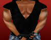 Muscle Shirt Black Suede