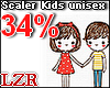Scaler Kids Unisex 34%