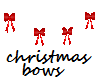 red christmas bows