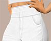 Kids White Hi-Waist
