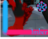 Red&Black Leg Fluff