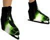 black and green skates