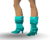 short boot, teal