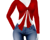 RED jeans outfit