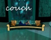 golden teal couch