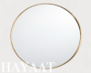 Round Gold Mirror