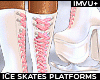E*  Ice Skates PinkWhite