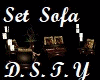 DS*Brown Sofa Set