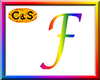 C&S Rainbow Letter F