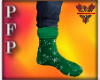 [Z]Green Christmas Socks