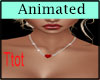 red animated necklace