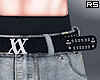 金 Ripped Baggy Jeans