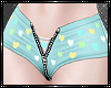 [AW] Heart Shorties Teal