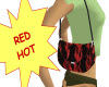 RED HOT FLAMING PURSE