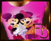 Minnie& Mickey Pink T