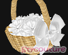 Flower Girl Basket White
