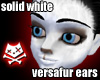 White Canine Ears